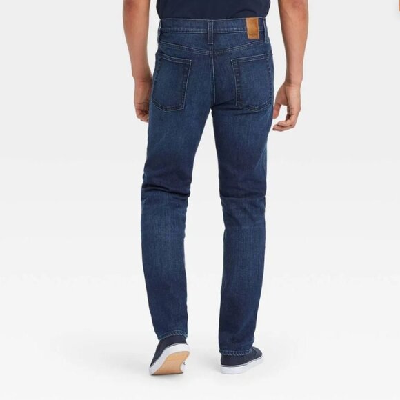 Goodfellow & Co Men's 30x32 Brooks Mid Rise Heavyweight Slim Fit Leg Full Jeans - Picture 3 of 15